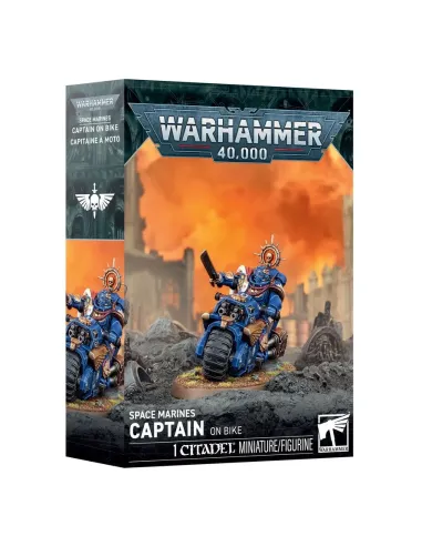 Capitán en moto Captain on Bike Space Marines Warhammer 40.000