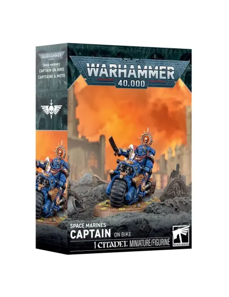 Capitán en moto Captain on Bike Space Marines Warhammer 40.000