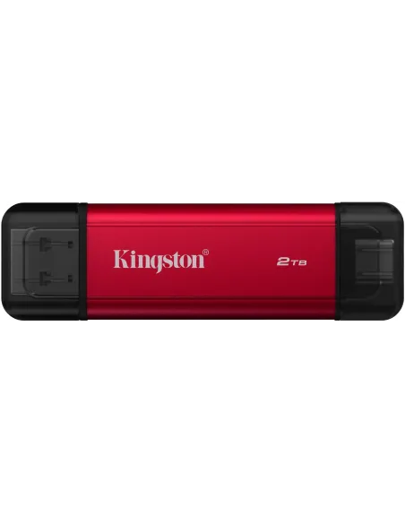 Kingston Technology 2TB Dual Portable SSD Rojo USB-A/C 3.2Gen 2 1050MB/s Compacto Plug&Play