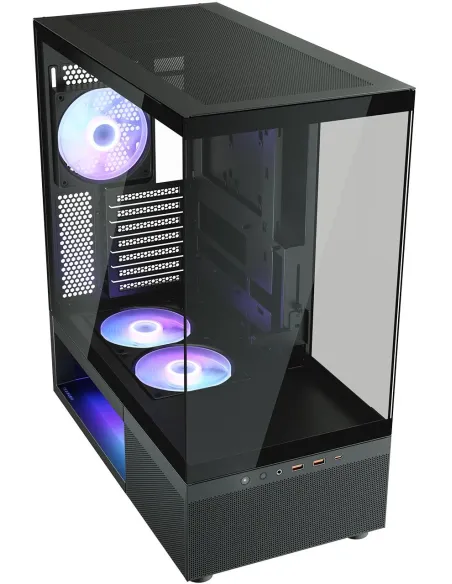 Cougar CFV220 RGB Negra: caja ATX ARGB con USB-C 20 Gbps