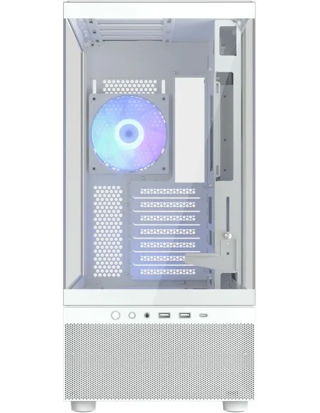Cougar CFV220 RGB Blanca: caja ATX blanca ARGB panorámica