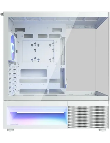 Cougar CFV220 RGB Blanca: caja ATX blanca ARGB panorámica