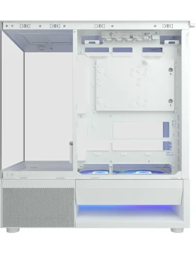 Cougar CFV220 RGB Blanca: caja ATX blanca ARGB panorámica