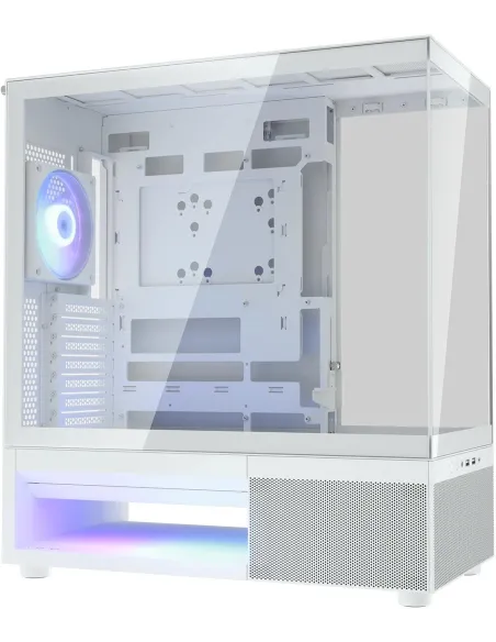 Cougar CFV220 RGB Blanca: caja ATX blanca ARGB panorámica