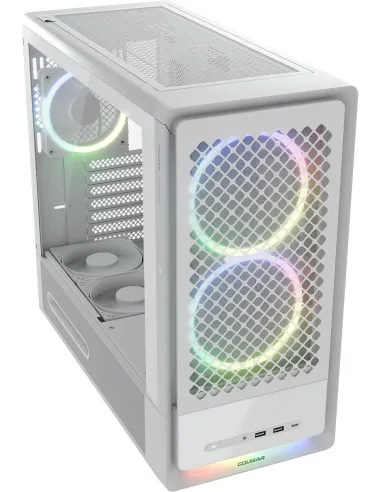 Cougar DUOAIR RGB Blanca: caja ATX RGB con USB-C frontal