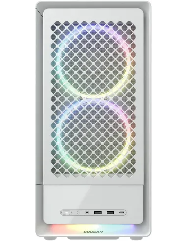 Cougar DUOAIR RGB Blanca: caja ATX RGB con USB-C frontal