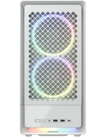 Cougar DUOAIR RGB Blanca: caja ATX RGB con USB-C frontal