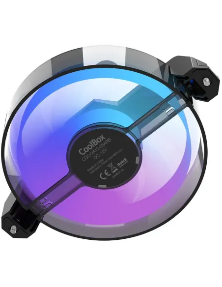 CoolBox T12 Reverse ARGB: ventilador PWM 120 mm ARGB negro