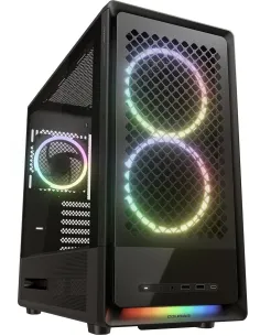 Cougar DUOAIR RGB Negro Semitorre ATX con 5 ventiladores Preinstalados-ICACSM0935