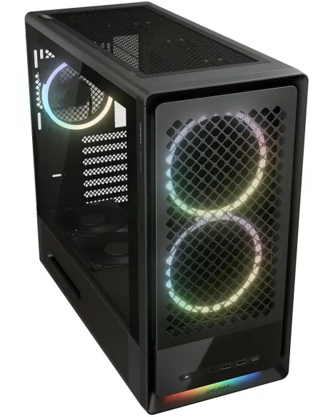 Cougar DUOAIR RGB Negro: caja ATX con frontal dual y USB-C