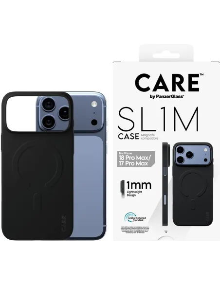 PanzerGlass Care SL1M Black MagSafe para iPhone 17 Pro Max y iPhone 18 Pro Max