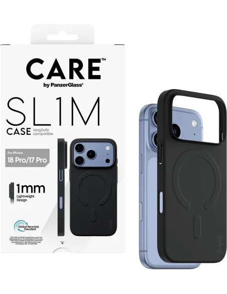 Funda PanzerGlass SL1M MagSafe iPhone 18 Pro 17 Pro negra