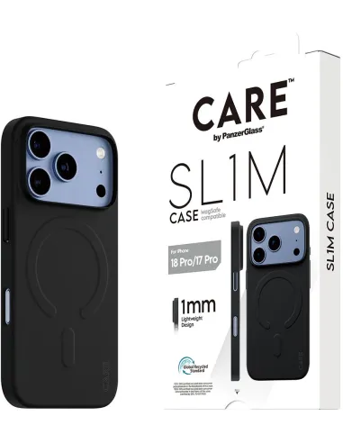 Funda PanzerGlass SL1M MagSafe iPhone 18 Pro 17 Pro negra