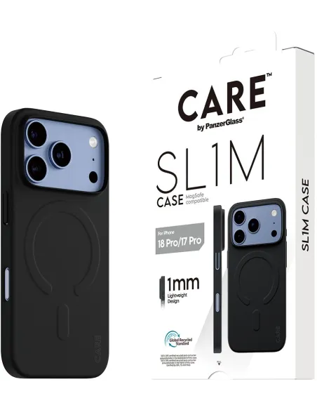 Funda PanzerGlass SL1M MagSafe iPhone 18 Pro 17 Pro negra