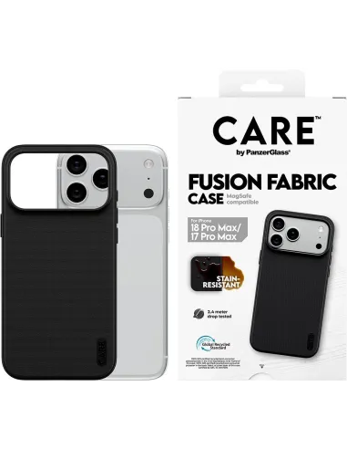 PanzerGlass Care Fusion Fabric Black iPhone 17 y 18 Pro Max
