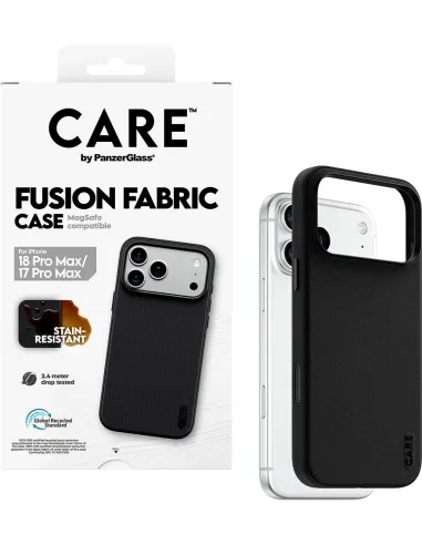 PanzerGlass Care Fusion Fabric Black iPhone 17 y 18 Pro Max