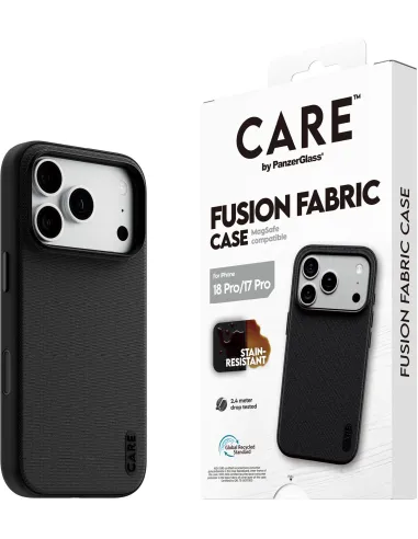 PanzerGlass Fusion Fabric Black MagSafe iPhone 17 Pro y iPhone 18 Pro