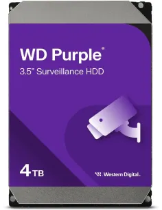 Western Digital Purple 4TB 3.5" SATA 6Gb/s para Sistemas de Videovigilancia NVR y DVR-1406313