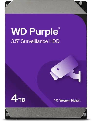 Western Digital Purple 4TB 3.5 SATA 6Gb-s para Sistemas de Videovigilancia NVR y DVR