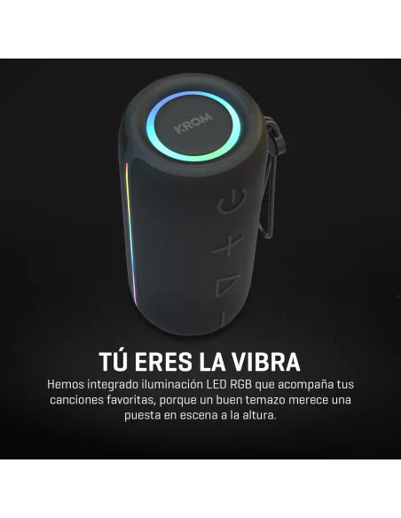 KROM Jammin altavoz Bluetooth portátil 20 W para música