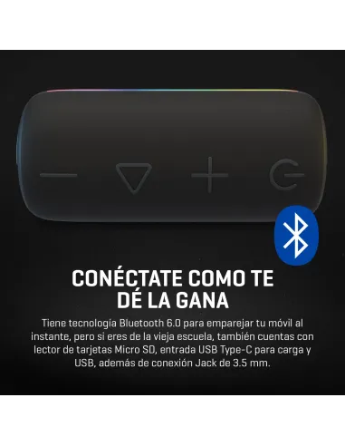 KROM Jammin altavoz Bluetooth portátil 20 W para música
