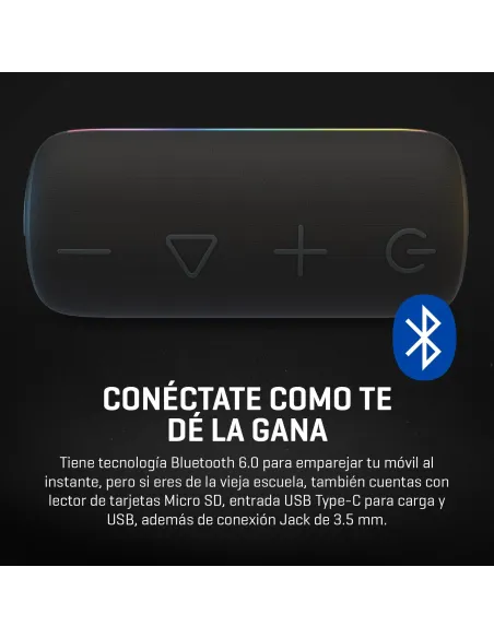 KROM Jammin altavoz Bluetooth portátil 20 W para música