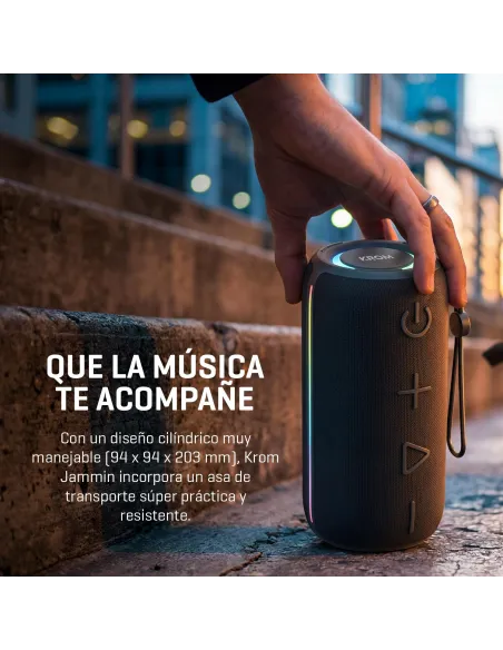 KROM Jammin altavoz Bluetooth portátil 20 W para música