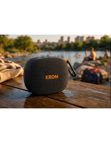 KROM Groovy altavoz portátil Bluetooth para música en casa