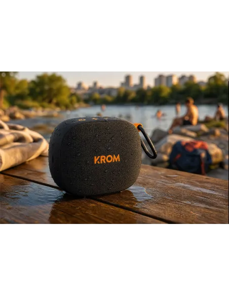 KROM Groovy altavoz portátil Bluetooth para música en casa