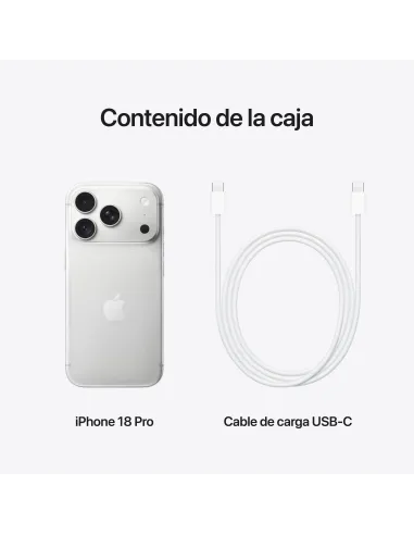 Apple iPhone 18 Pro 256GB Plata - móvil Pro OLED 120 Hz