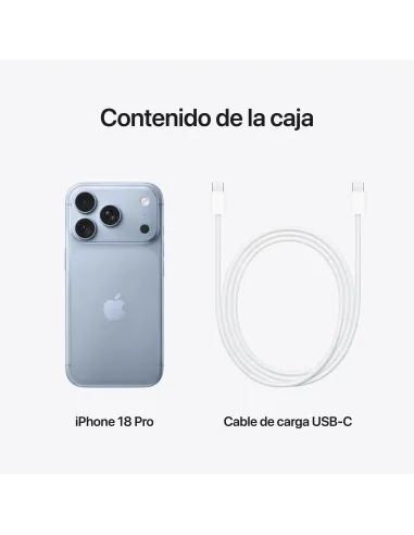 Apple iPhone 18 Pro 1TB Azul Glacial móvil 5G OLED 120 Hz