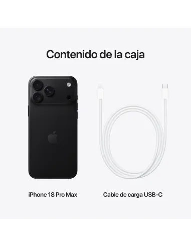 Apple iPhone 18 Pro Max 512GB Negro - móvil grande OLED 6,9"