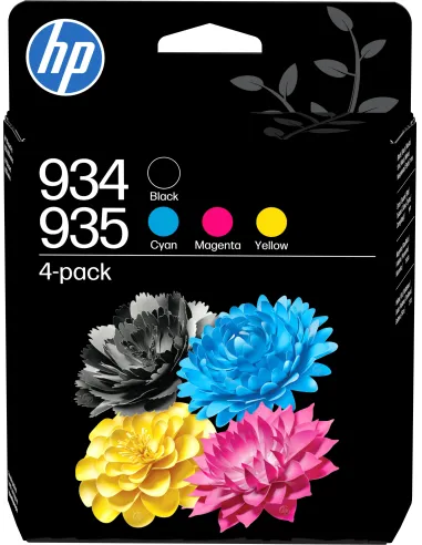 HP 934/935 Pack de 4 Cartuchos de Tinta Originales