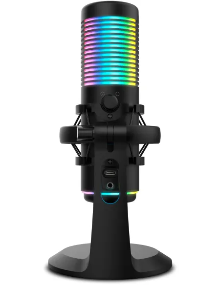 KROM Kaze Pro micrófono streaming RGB con brazo articulado