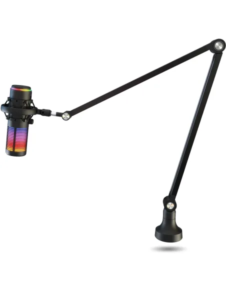 KROM Kaze Pro micrófono streaming RGB con brazo articulado