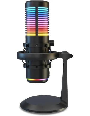 KROM Kaze Pro micrófono streaming RGB con brazo articulado