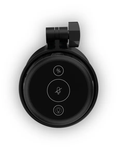 KROM Kaze Pro micrófono streaming RGB con brazo articulado