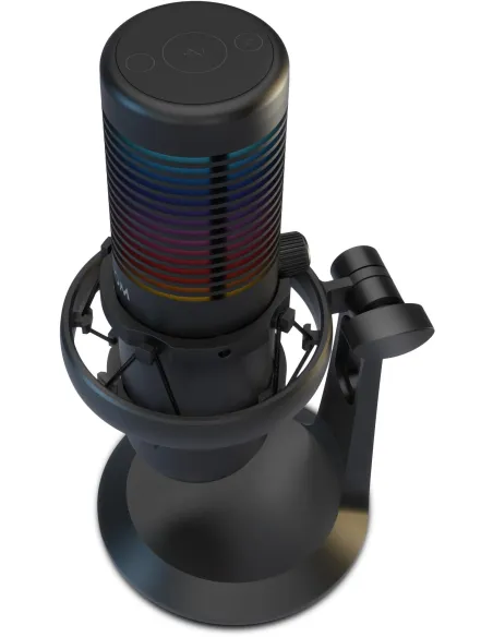 KROM Kaze Pro micrófono streaming RGB con brazo articulado