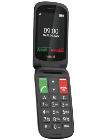 Gigaset GL40 Negro: teléfono 4G plegable con SOS y USB-C