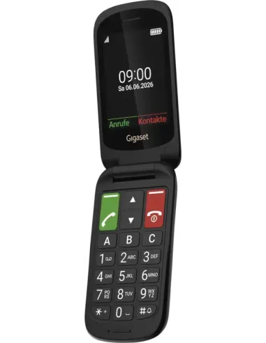Gigaset GL40 Negro: teléfono 4G plegable con SOS y USB-C