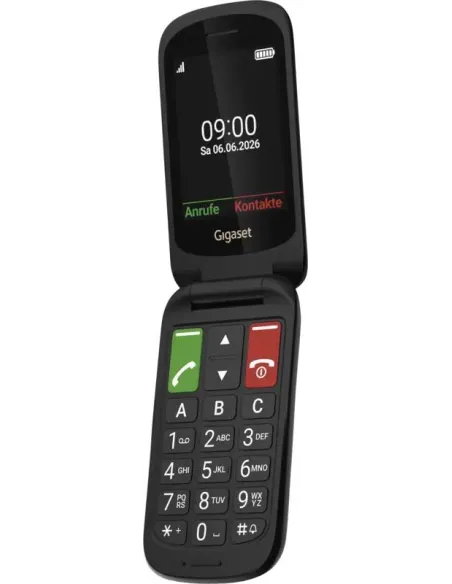Gigaset GL40 Negro: teléfono 4G plegable con SOS y USB-C