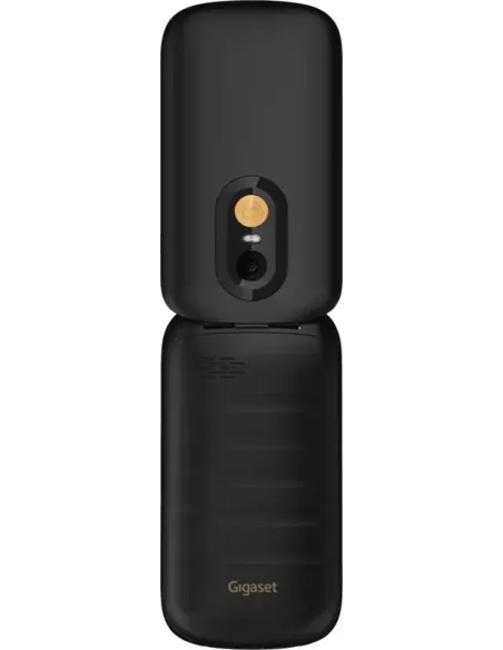 Gigaset GL40 Negro: teléfono 4G plegable con SOS y USB-C