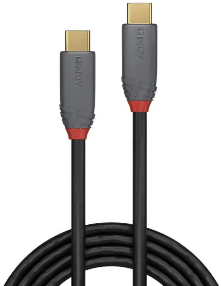 Lindy 36909: cable USB-C a USB-C de 7 m, 100 W y 10 Gbit/s