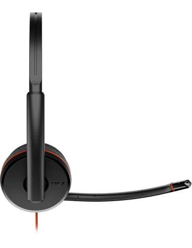 Auriculares USB HP Poly Blackwire 3220 estéreo USB-C/A bulk