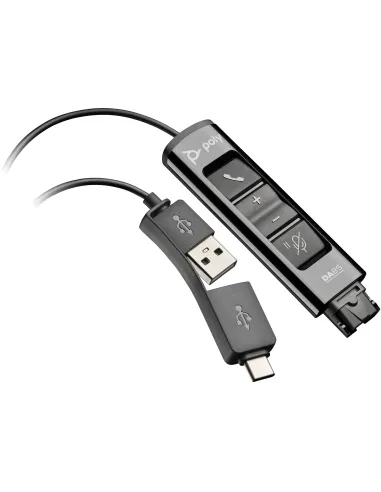 HP Poly DA85 Adaptador USB a QD compatible con TAA