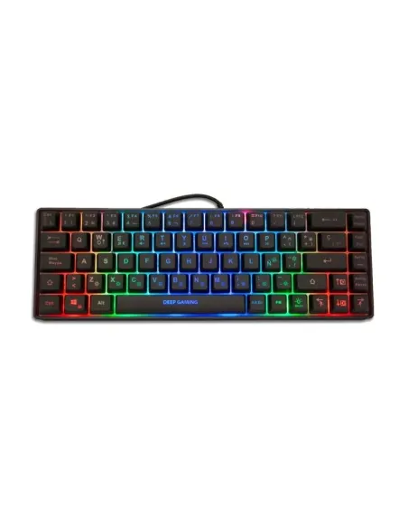 CoolBox DeepGaming TM065 Mini Teclado Gaming RGB Negro
