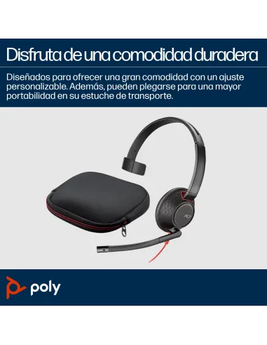 Poly Blackwire 5210 monoaural USB-C: auriculares con cable