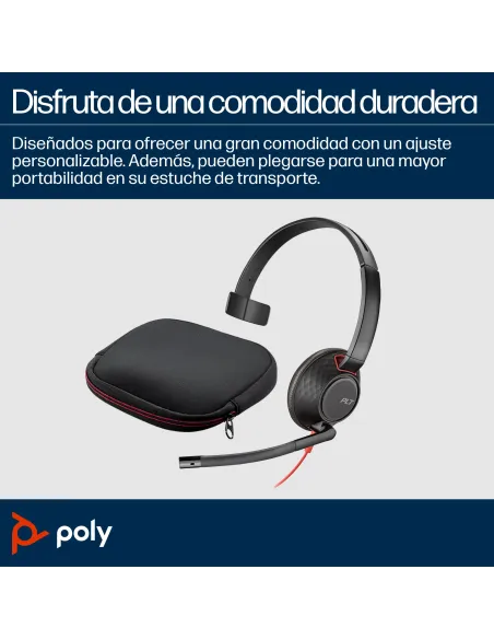 Poly Blackwire 5210 monoaural USB-C: auriculares con cable