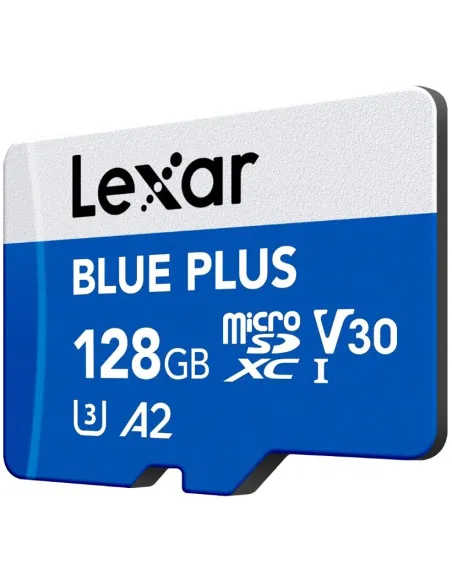 Lexar Blue Plus microSDXC 128GB con adaptador SD UHS-I A2