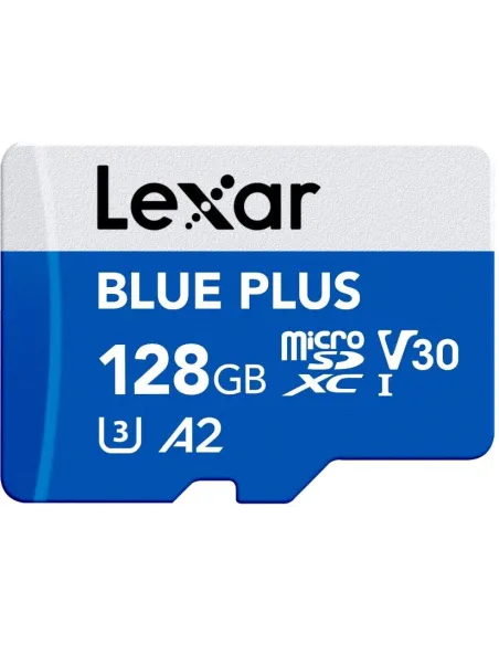 Lexar Blue Plus microSDXC 128GB con adaptador SD UHS-I A2